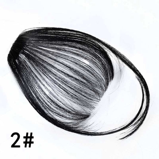 Fake Bangs Clip Hairpiece Synthetic Bangs Hair(Jet-black) - free shipping - PMC Jewellery - Order now!