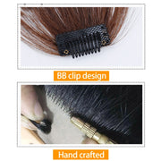 Fake Bangs Clip Hairpiece Synthetic Bangs Hair(Jet-black)