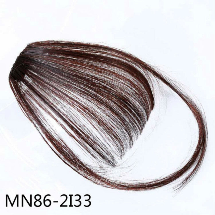 Fake Bangs Clip Hairpiece Synthetic Bangs Hair(Brown) - free shipping - PMC Jewellery - Order now!