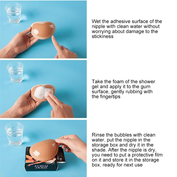 Women Silicone Bra Pad Nipple Cover Stickers Patch Inserts Sponge Bra(Skin) - free shipping - PMC TechLife - Order now!