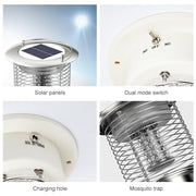 Outdoor Solar Water-resistant Mosquito Lamp Mosquito Repellent, Color:TM03 Silver