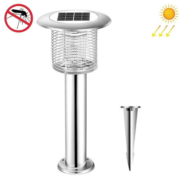 Outdoor Solar Water-resistant Mosquito Lamp Mosquito Repellent, Color:TM03 Silver