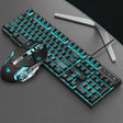 X-L SWAB GX50 Computer Manipulator Feel Wired Keyboard + Macro Programming Mouse, Color： Black Ice Blue - Wired Keyboard by X-L SWAB | Online Shopping South Africa | PMC TechLife | Buy Now Pay Later Mobicred
