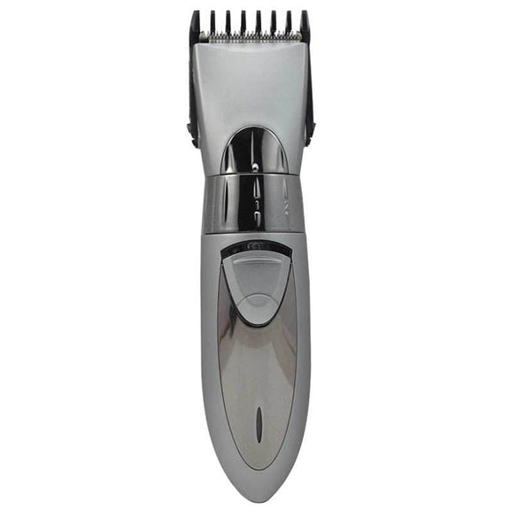 Water-resistant Electric Hair Clipper Rechargeable Hair Trimmer Hair Cutting Machine Haircut Beard Trimer, EU Plug(Grey)