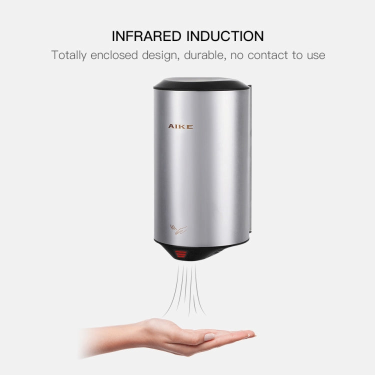 304 Stainless Steel Automatic SensorJet Hand Dryer High Speed Airflow for Home Hotel Airport Hands Drying Machine(Polished silver) - free shipping - PMC TechLife - Order now!
