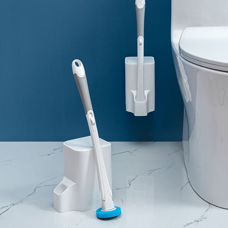 Disposable Toilet Brush Long Handle Cleaning Brush With Base Hanging Toilet Brush Set(White) - Cleaning Tools by PMc TechLife | Online Shopping South Africa | PMc TechLife | Buy Now Pay Later Mobicred