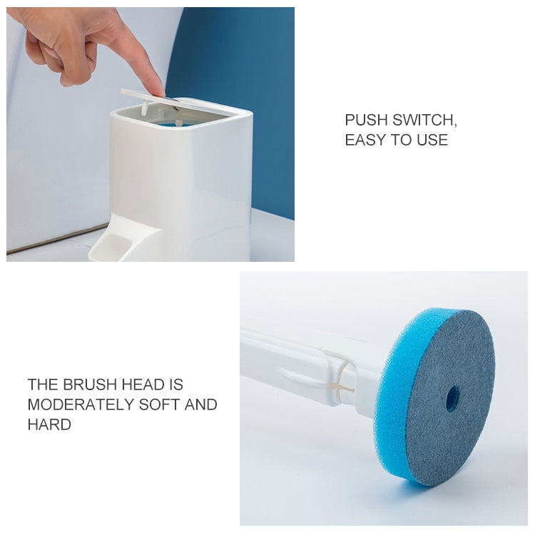 Disposable Toilet Brush Long Handle Cleaning Brush With Base Hanging Toilet Brush Set(White) - Cleaning Tools by PMc TechLife | Online Shopping South Africa | PMc TechLife | Buy Now Pay Later Mobicred