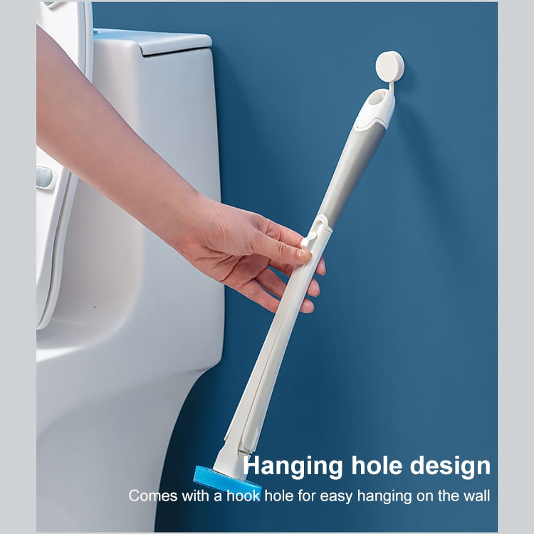 Disposable Toilet Brush Long Handle Cleaning Brush With Base Hanging Toilet Brush Set(White) - Cleaning Tools by PMc TechLife | Online Shopping South Africa | PMc TechLife | Buy Now Pay Later Mobicred
