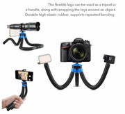 APEXEL APL-JJ07 Portable Hose Octopus Mini Mobile Phone Gopro Camera Selfie Live Stand(Blue Black)