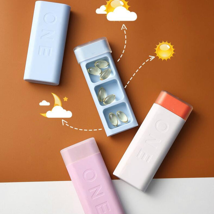 Portable Mini Dispensing Pill Box to Store Pill Sealed Box(Cherry Blossom Powder)