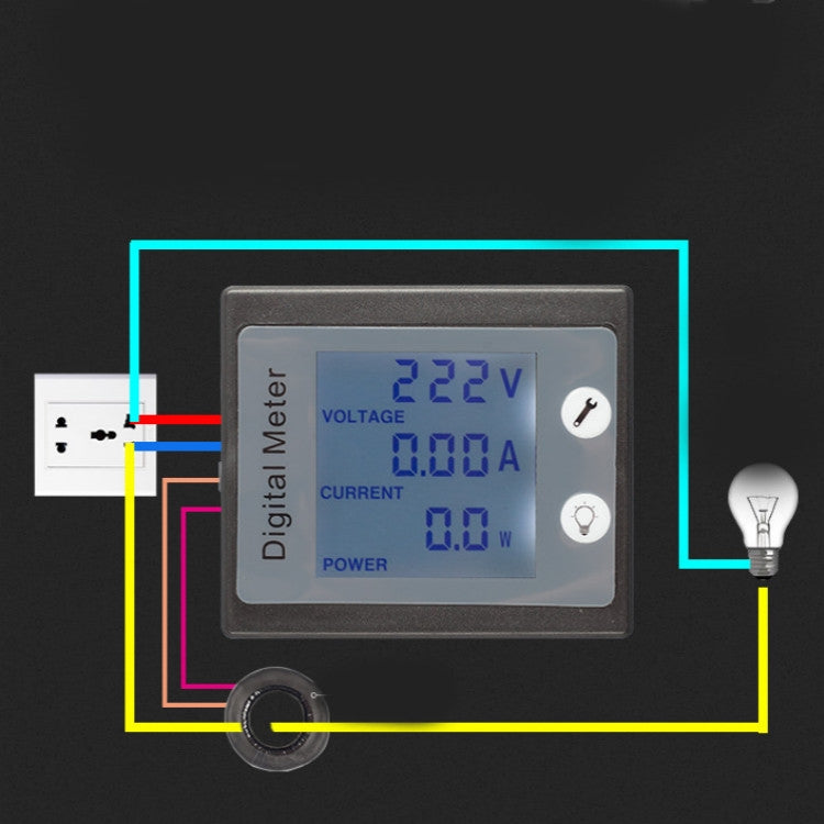 peacefair PZEM-011 AC Digital Display Multi-function Voltage and Current Meter Electrician Instrument, Specification:Host + Opening CT - free shipping - PMC Jewellery - Order now!