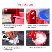 HX-02DS Household Portable Small Portable Washing Machine, CN Plug