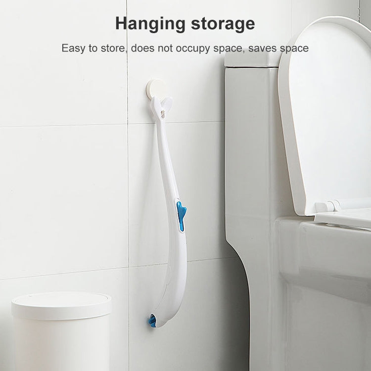 Disposable Toilet Brush Household Toilet Brush with Detergent, Style:Splicing