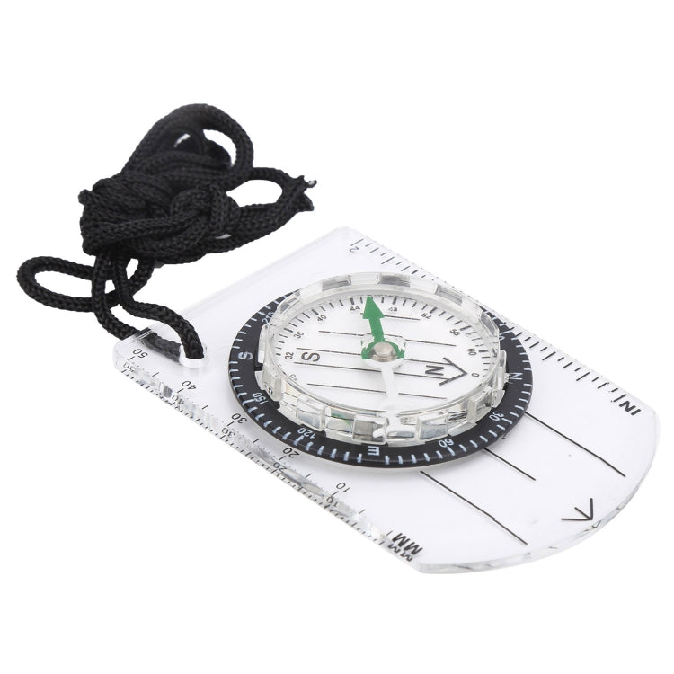 Professional Mini Compass Map Scale Ruler Multifunctional Equipment Outdoor Hiking Camping Survival - Hiking Meter by PMC Jewellery | Online Shopping South Africa | PMC Jewellery | Buy Now Pay Later Mobicred