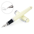 X750 Stationery Stainless Steel Fountain Pen Medium Nib Ink Pens School Oiifice Gift, Nib Size:0.5mm(Ivory) - Fountain Pens by PMc TechLife | Online Shopping South Africa | PMc TechLife | Buy Now Pay Later Mobicred