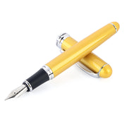 X750 Stationery Stainless Steel Fountain Pen Medium Nib Ink Pens School Oiifice Gift, Nib Size:0.5mm(Gold)