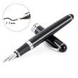 X750 Stationery Stainless Steel Fountain Pen Medium Nib Ink Pens School Oiifice Gift, Nib Size:1.1mm(Black) - Fountain Pens by PMc TechLife | Online Shopping South Africa | PMc TechLife | Buy Now Pay Later Mobicred
