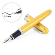 X750 Stationery Stainless Steel Fountain Pen Medium Nib Ink Pens School Oiifice Gift, Nib Size:1.1mm(Gold) - Fountain Pens by PMc TechLife | Online Shopping South Africa | PMc TechLife | Buy Now Pay Later Mobicred
