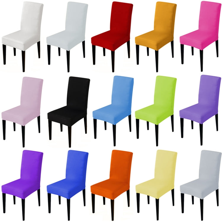 Modern Plain Color Chair Cover Spandex Stretch Elastic Wedding Banquet Chair Covers Dining Seat Cover Pastoral Hotel Cover, Specification:Universal Size(Ginger) - free shipping - PMC Jewellery - Order now!