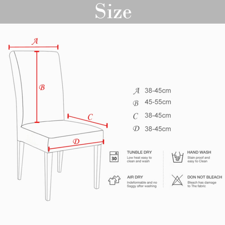Modern Plain Color Chair Cover Spandex Stretch Elastic Wedding Banquet Chair Covers Dining Seat Cover Pastoral Hotel Cover, Specification:Universal Size(Ginger) - free shipping - PMC Jewellery - Order now!