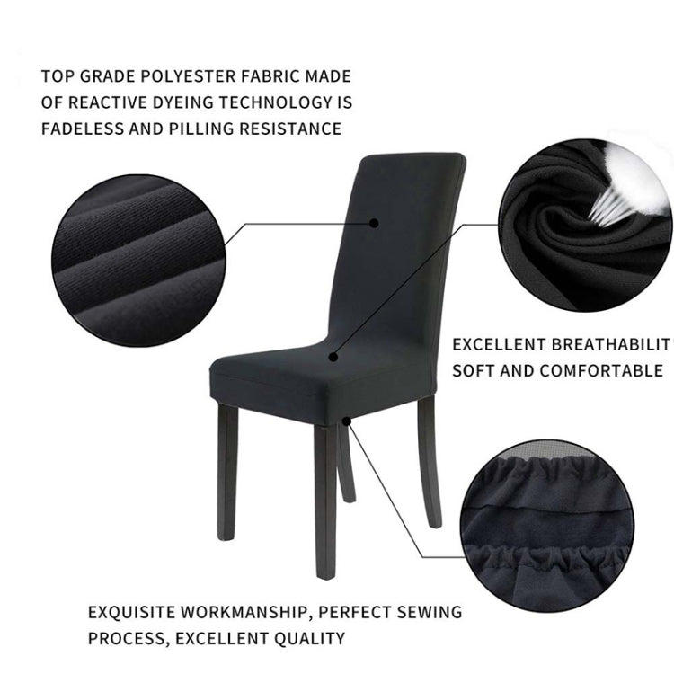 Modern Plain Color Chair Cover Spandex Stretch Elastic Wedding Banquet Chair Covers Dining Seat Cover Pastoral Hotel Cover, Specification:Universal Size(Ginger) - free shipping - PMC Jewellery - Order now!