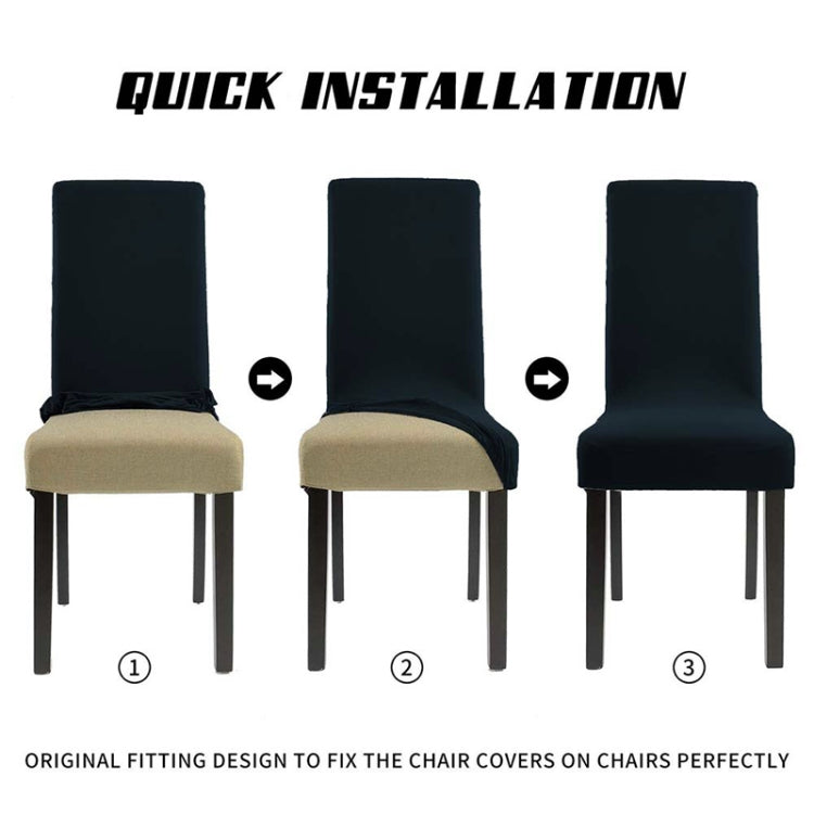 Modern Plain Color Chair Cover Spandex Stretch Elastic Wedding Banquet Chair Covers Dining Seat Cover Pastoral Hotel Cover, Specification:Universal Size(Ginger) - free shipping - PMC Jewellery - Order now!