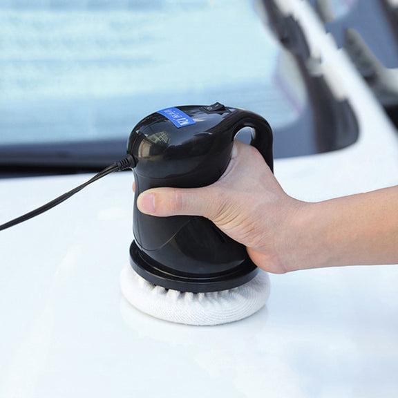 Electric Car Polisher Waxing Polishing Machine Kit Automation Cleaning Car Buffing ABS Car Accessories, Color:black