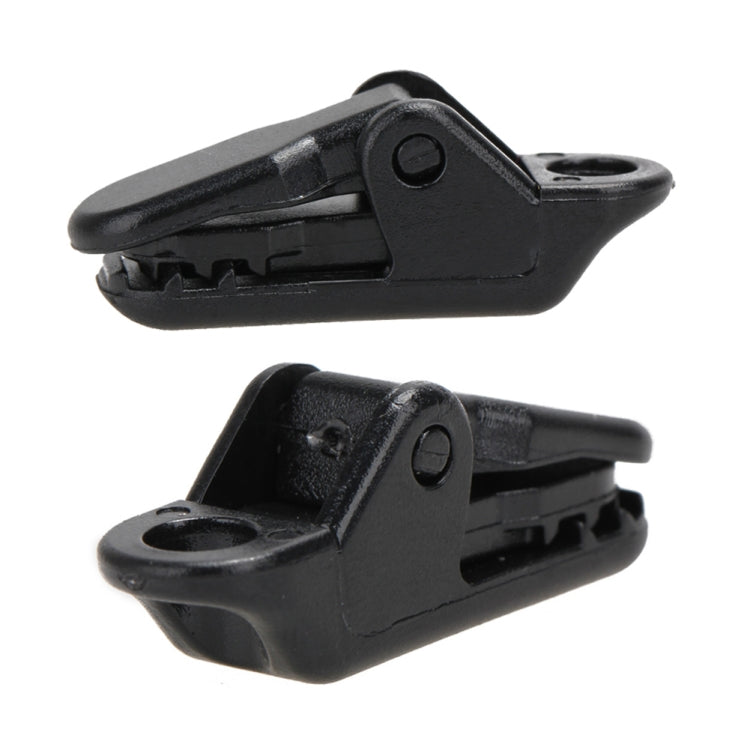 10pcs Tents Accessories Awning Wind Rope Clamp Plastic Clip Outdoor Camping Tent Alligator Cip Hook(Black) - Tents & Accessories by JD | Online Shopping South Africa | PMC Jewellery | Buy Now Pay Later Mobicred
