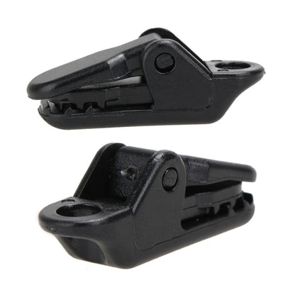 10pcs Tents Accessories Awning Wind Rope Clamp Plastic Clip Outdoor Camping Tent Alligator Cip Hook(Black) - Tents & Accessories by JD | Online Shopping South Africa | PMC Jewellery | Buy Now Pay Later Mobicred