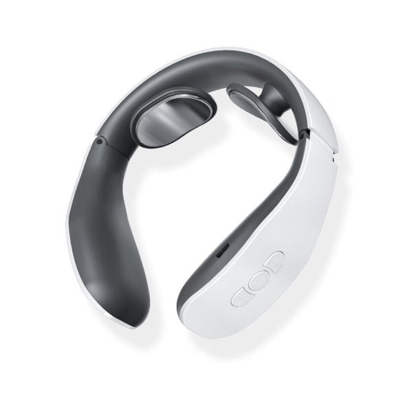 Cervical Massager Electromagnetic Pulse Heating Neck Protector, Style:Battery