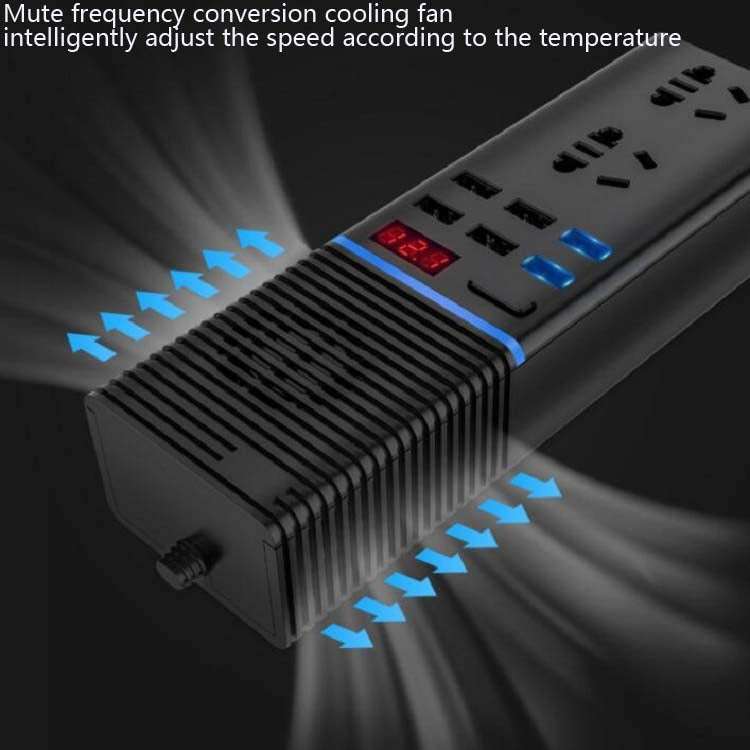 Car Inverter 12v/24v To 220v Household Power Converter Multi-Function Car Socket, Specification:V20-C For Cars - Others by PMC TechLife | Online Shopping South Africa | PMC TechLife | Buy Now Pay Later Mobicred