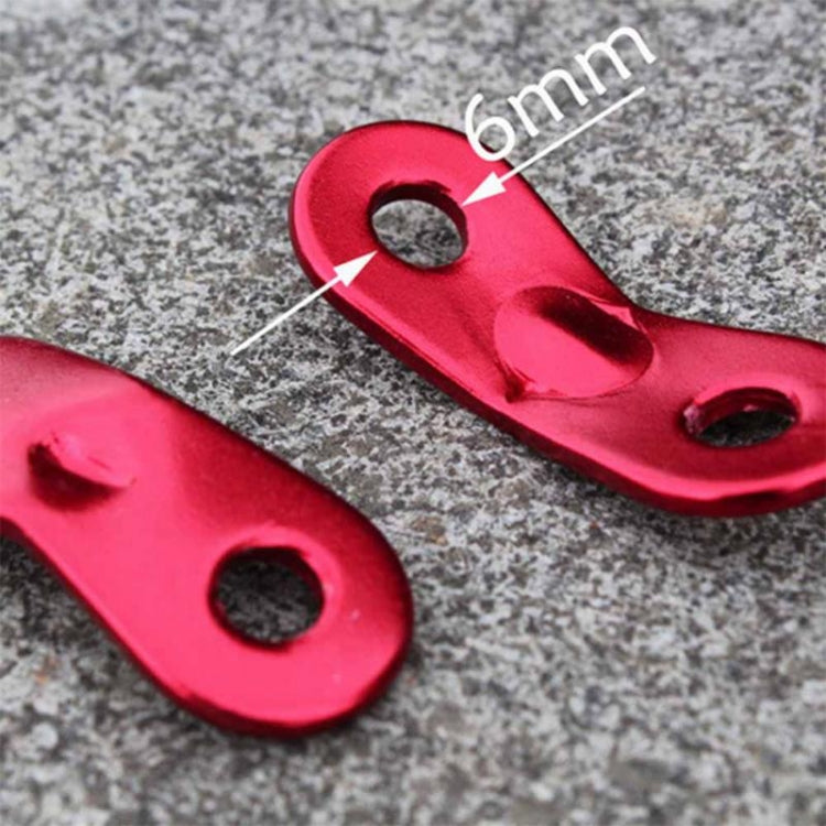 10 PCS Outdoor Camping Aluminum Alloy Cord Runners Rope Tensioners Tent Guy Line Rope Tensioners(Red) - Tents & Accessories by PMC TechLife | Online Shopping South Africa | PMC TechLife | Buy Now Pay Later Mobicred