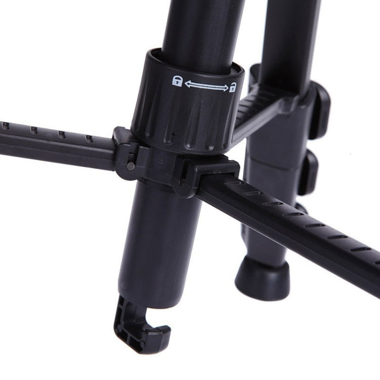 Q111 4-Section Folding Legs Live Broadcast Aluminum Alloy Tripod Mount with Three-dimensional Damping Tripod Heads(Red) - Tripods by PMC TechLife | Online Shopping South Africa | PMC TechLife | Buy Now Pay Later Mobicred