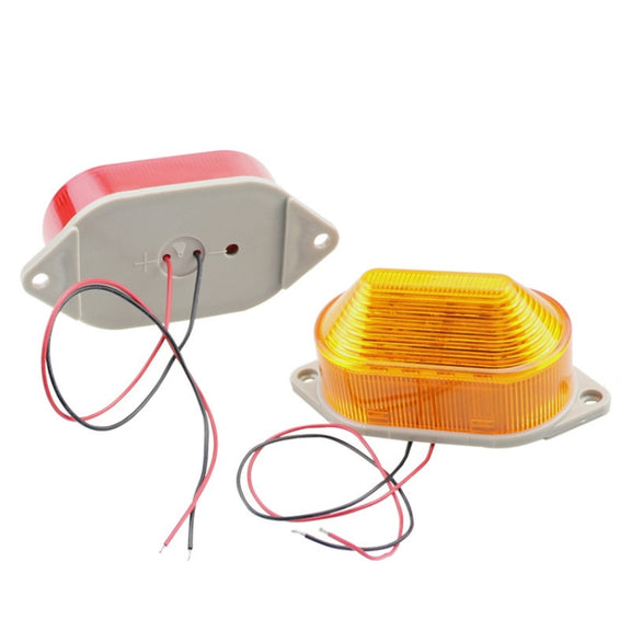 DC24V Led Mini Strobe Signal Warning Light Silent Warning Light(Blue)