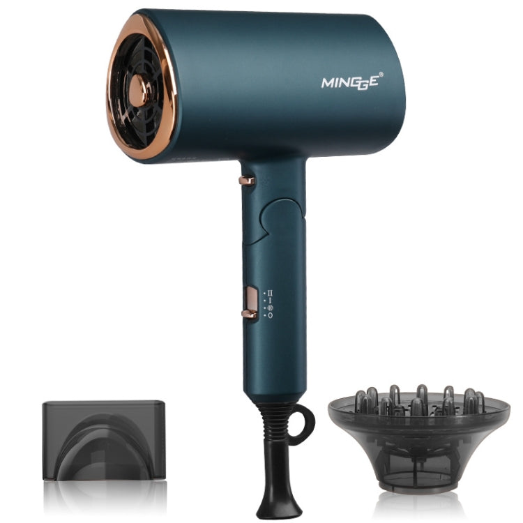 Mingge T1 T Style 1800W High-power Cold Hot Air Wind Fast Drying Folding Hair Dryer, Plug Type:EU Plug( Green) - free shipping - PMC TechLife - Order now!