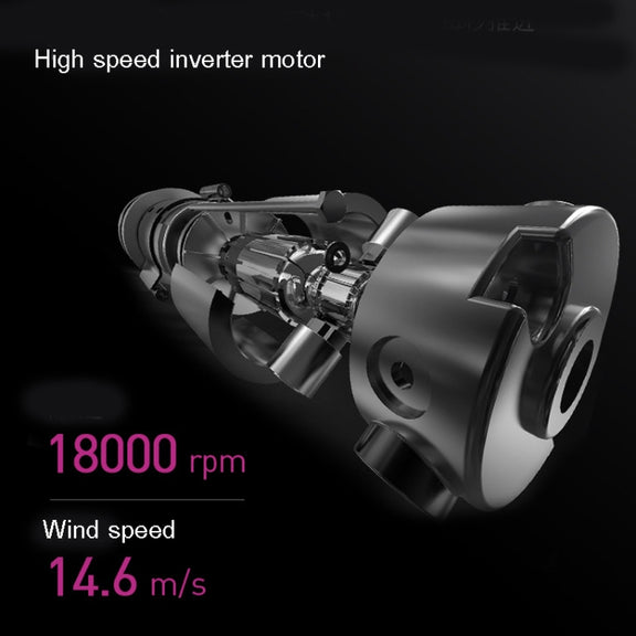 Mingge T1 T Style 1800W High-power Cold Hot Air Wind Fast Drying Folding Hair Dryer, Plug Type:US Plug(White)