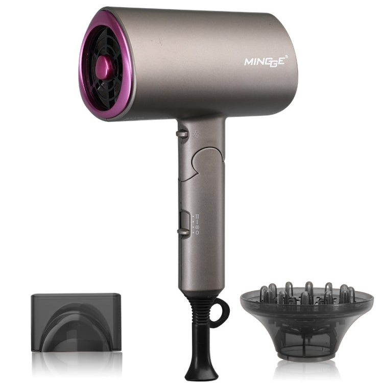Mingge T1 T Style 1800W High-power Cold Hot Air Wind Fast Drying Folding Hair Dryer, Plug Type:US Plug(Gray) - free shipping - PMC TechLife - Order now!