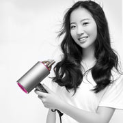 Mingge T1 T Style 1800W High-power Cold Hot Air Wind Fast Drying Folding Hair Dryer, Plug Type:UK Plug(White)