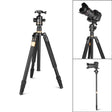 Q222 Portable 4-Section Folding Legs Aluminum Alloy Tripod Mount Monopod Holder with Ball Heads - Tripods by PMC TechLife | Online Shopping South Africa | PMC TechLife | Buy Now Pay Later Mobicred