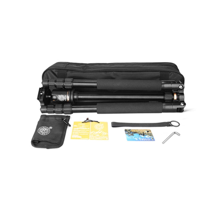 Q222 Portable 4-Section Folding Legs Aluminum Alloy Tripod Mount Monopod Holder with Ball Heads - Tripods by PMC TechLife | Online Shopping South Africa | PMC TechLife | Buy Now Pay Later Mobicred