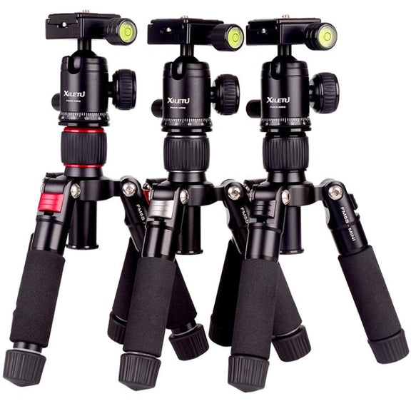 Xiletu FM5S-MINI 5-Section Folding Legs Mini Desktop Tripod Mount(Red)