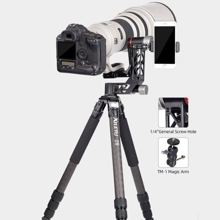 Xiletu Xgh3 360 Degree Rotation Horizontal Cantilever Hollow Gimbal Tripod Head - free shipping - PMC TechLife - Order now!