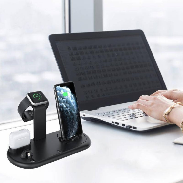 HQ-UD20 Mobile Phone Watch Multi-Function Charging Stand Wireless Charger for Phones & Apple Watch & Airpods(Black) - free shipping - PMC TechLife - Order now!