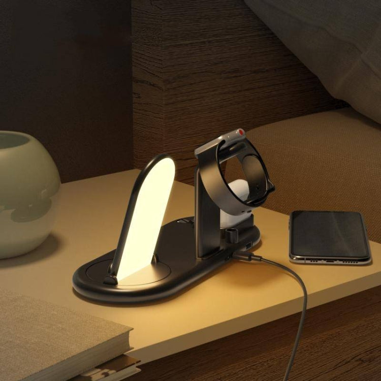 HQ-UD20 Mobile Phone Watch Multi-Function Charging Stand Wireless Charger for Phones & Apple Watch & Airpods(Black) - free shipping - PMC TechLife - Order now!