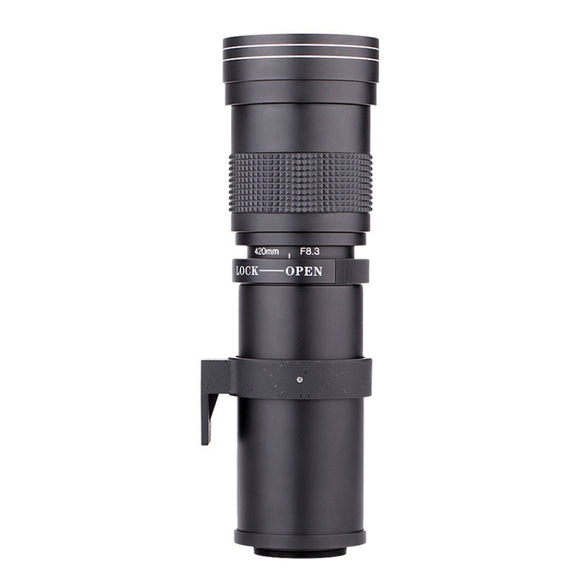 Lightdow 420-800mm Zoom Camera Lens Optical Glass Coating Photographic Lens