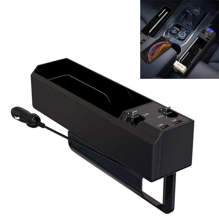 Car Seat Storage Box With Cable Car USB Charger, Style:2-wire - DIY Modified Charger by PMC TechLife | Online Shopping South Africa | PMC TechLife