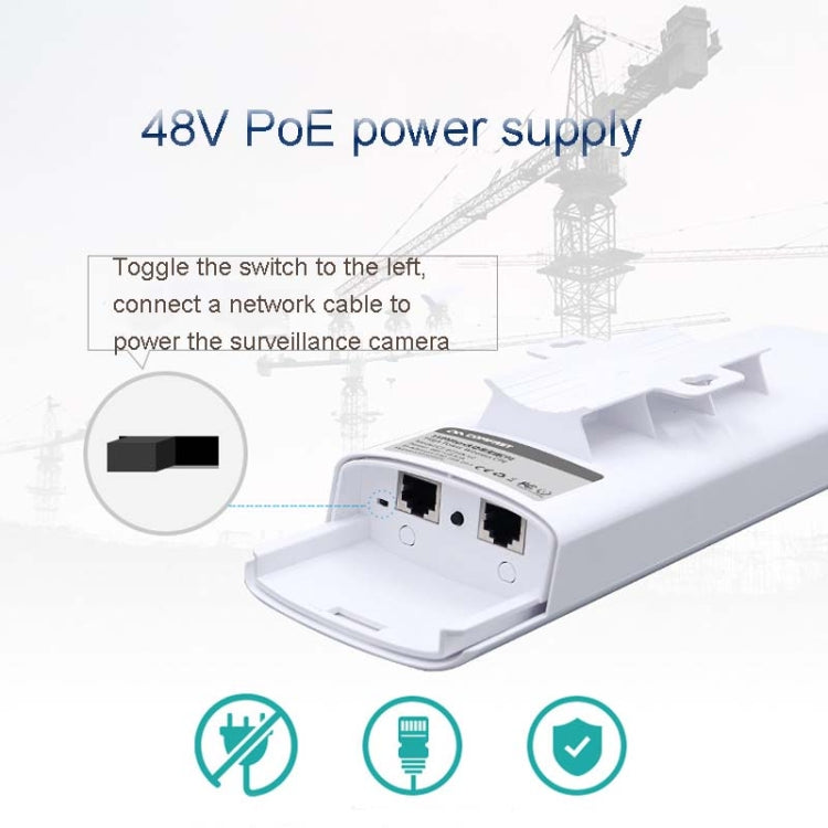 2 PCS COMFAST E314n 300mbps Covers 5 Kilometers Wifi Base Station Wireless Bridge, Plug Type:EU Plug