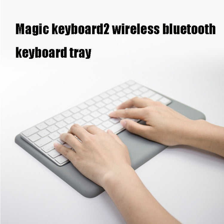 Wireless Keyboard Support Memory Foam Silicone Wrist Pad Base for Apple Magic Keyboard 2, Size:L(Grey) - Other Accessories by PMC Jewellery | Online Shopping South Africa | PMC Jewellery | Buy Now Pay Later Mobicred