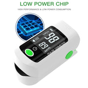 X1805 Oxygen Saturation Detector Medical Monitoring Heart Rate Finger Clip Oximeter (Blue)
