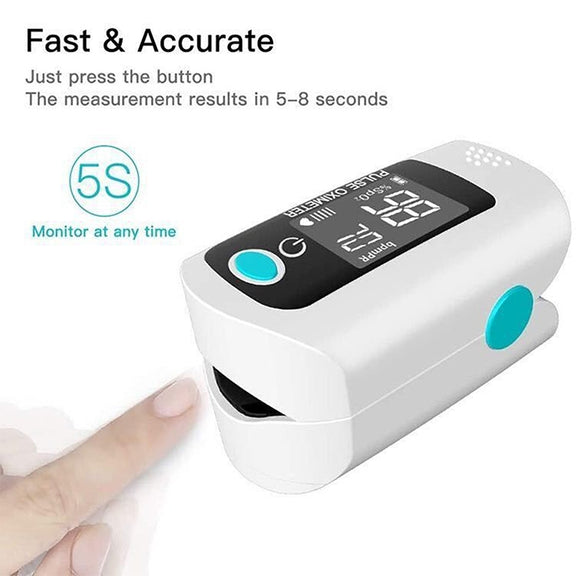 X1805 Oxygen Saturation Detector Medical Monitoring Heart Rate Finger Clip Oximeter (Blue)